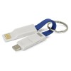 Dark Blue Keyring Charging Cables